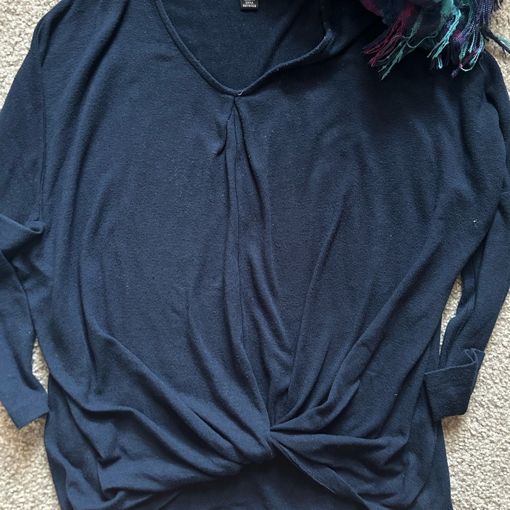 Women's Navy Blue Top